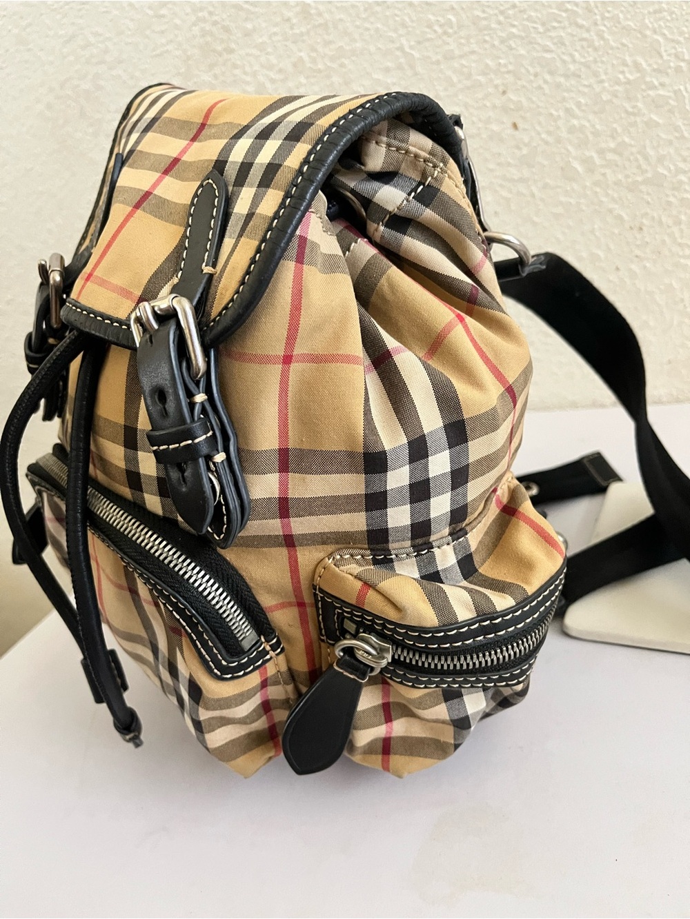 Burberry check small backpack - Picture 14 of 14